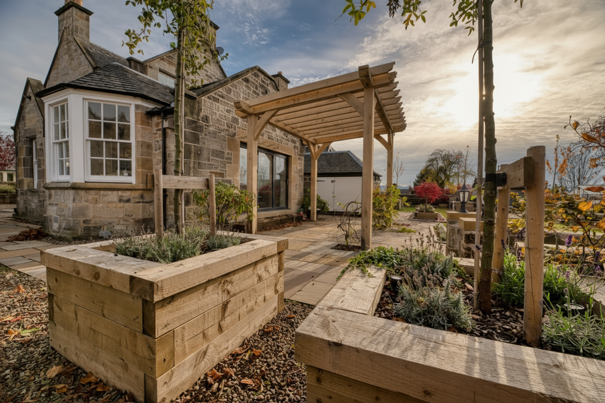 Day 7 - Completed pergola and fencing