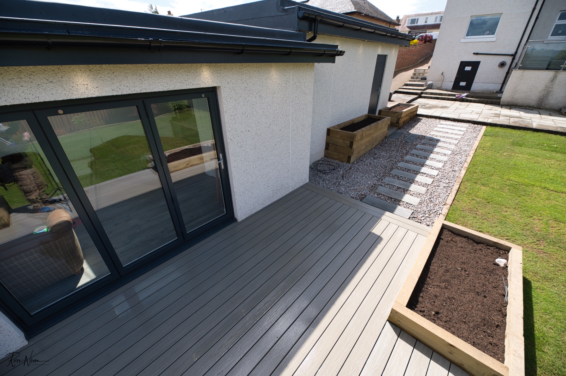 Multi-level Composite Decking Falkirk - Professional landscaping in Falkirk