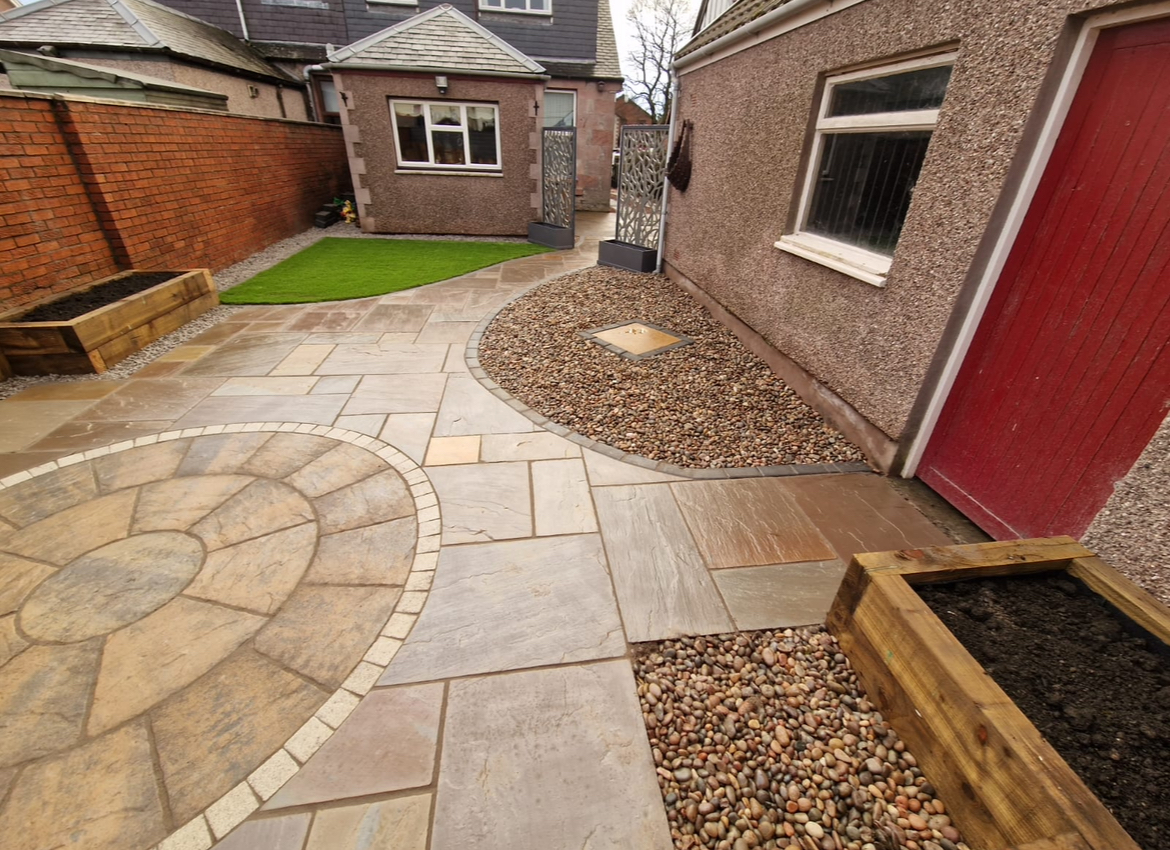 Raj Green Sandstone Auchterarder - Professional landscaping in Auchterarder